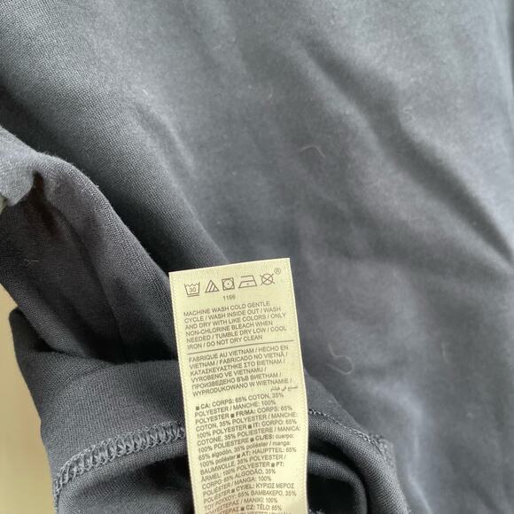 ATHLETA Top Size Small Harlow Hybrid Navy Black Athleisure Casual Work Office - Picture 13 of 15